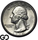 1934-D Washington Quarter *Key Date* Choice Unc+
