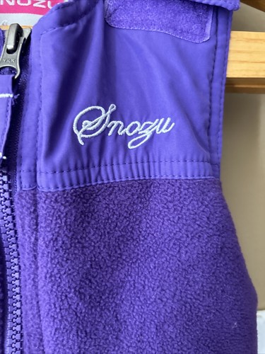 SNOZU Purple Ski Overalls Bibs Winter Snow Pants Girls Size 5 - Picture 2 of 3