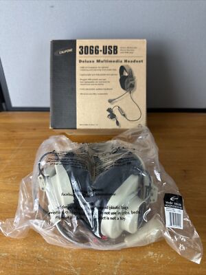 Califone 3066-USB Deluxe Binaural Headset (3066usb) New In Box
