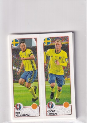 Panini Fifa EM Euro 2016 Sticker Nr. 547 Kim Kallstrom - Oscar Lewicki