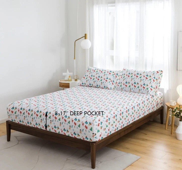 Комплект простыней двуспальный матовый королевский размер - 4 шт., супермягкий 1800 микрофибра - Изображение 3 из 4