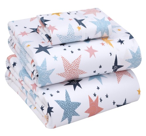 4 Piece 100% Cotton Sheet Set Deep Pocket 200 Thread Count Cozy Soft Bed Sheets - Picture 69 of 331