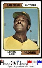 1974 Topps #651 Leron Lee San Diego Padres Baseball Card
