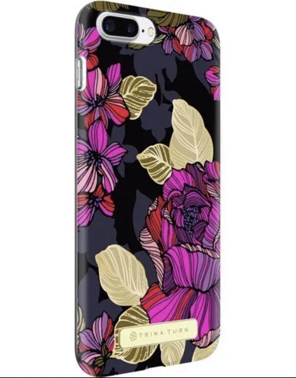 Funda Trina Turk Púrpura y Dorada Translúcida iPhone 7/8 Foto 2 de 3