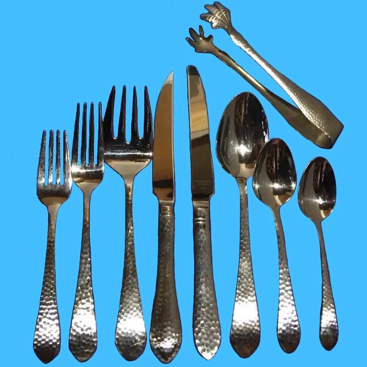 Reed and barton hammered antique flatware sale