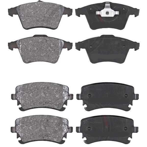 Set BeläGe Schuhe BremsbeläGe Vorne Und Hinten FüR VW Transporter / Cara-image