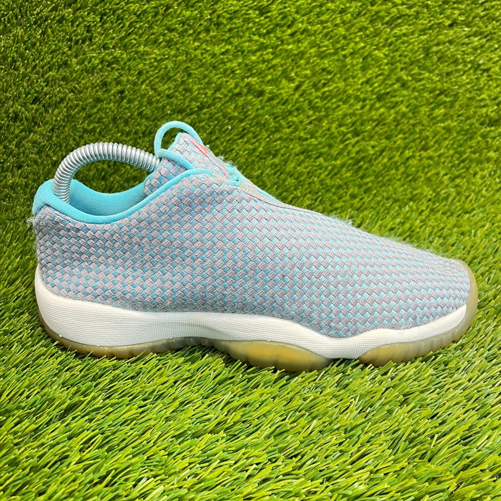 Nike Air Jordan Future Low Boys Size 7Y Gray Blue Basketball Shoes Sneakers