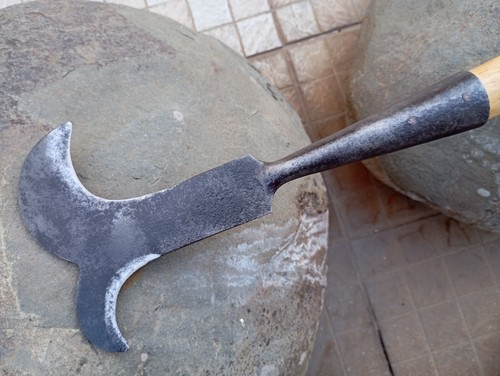 Vintage Steel Brush Axe Gaff Knife Pruning Old Farm Tool Rarity Two Blade - Picture 13 of 17