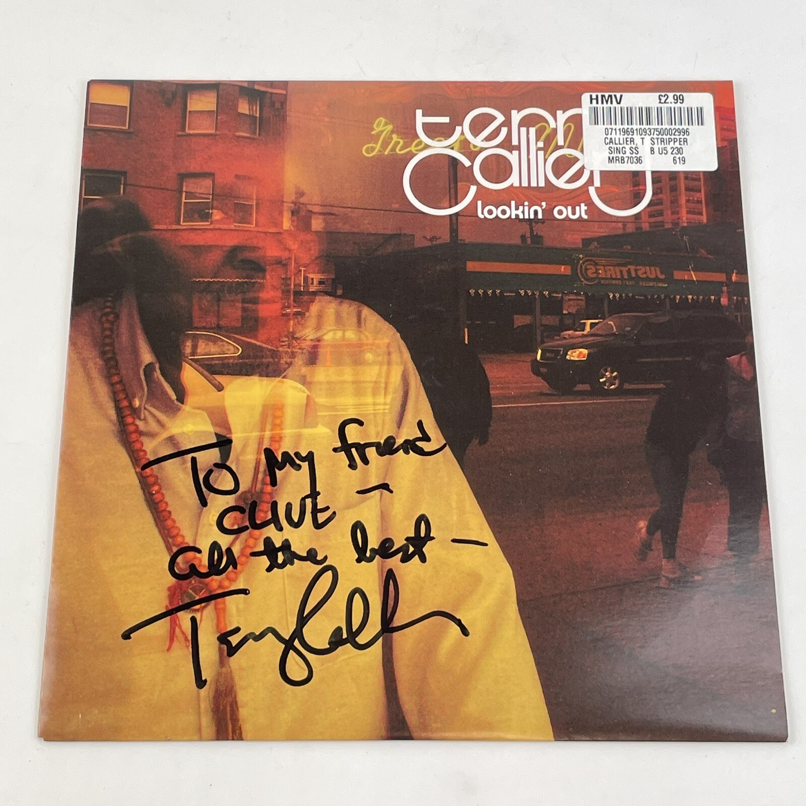 Signed By Terry Callier Vinyl Single 45rpm Lookin Out Stripper