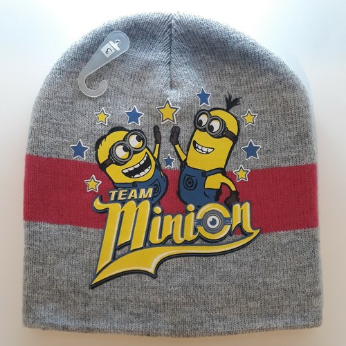 Bonnet à Pompon Minion Taille 54 – Rose, Jaune, Violet, Blanc, 100 % Polyester
