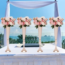4Pcs Wedding Centerpieces Props Flower Vases Table Event Party Stage Tall Vase