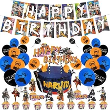 Anime Naruto Shippuden Theme Birthday Party Supplies,Birthday Party Decorate Set