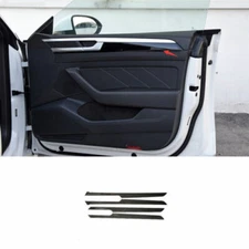 For VW Arteon CC 19-23 Real Carbon Fiber Inner Door Panel Bezel Cover Trim