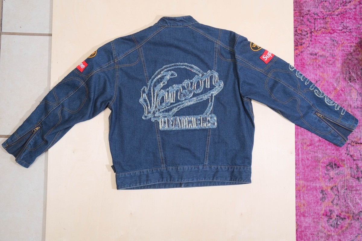 Supreme Vanson Leathers Cordura Denim S Small Jacket Supreme Vanson Leathers Cordura Denim S Small Jacket