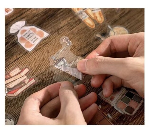40 PCs Art Painting Stickers Scrapbooking Journal Diary Transparent Sticker AU - Picture 8 of 20