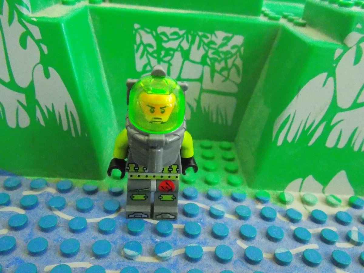 LEGO Minifigure Atlantis Green Scuba Diver Minifig Mini Figure Fig