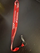 Honda Pro Motorbike Lanyard Red & White Honda Logo Lanyard