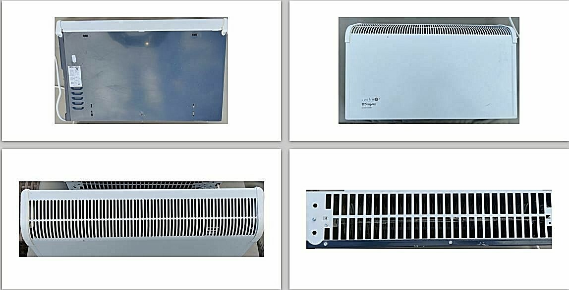 Dimplex Contrast DXC20 2000 Watt Wall Mounted Convection Heater White(ish)  | eBay