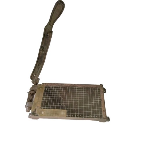 Vintage Photo Paper Cutter Cast Iron Germany Metric Military SPID Guillotine - Picture 2 of 14