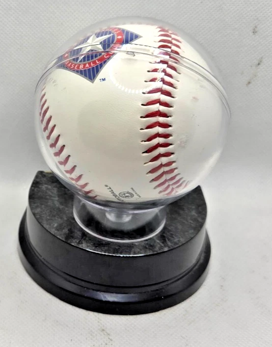 Béisbol firmado por Lee Stevens Texas Rangers Foto 2 de 2