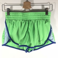 Nike Dri Fit Tempo Running Shorts Green Blue Women  s Small S