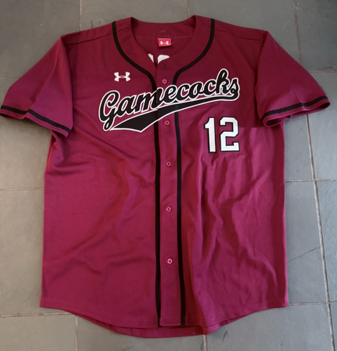 NEW South Carolina Gamecocks #12 SMOAK Baseball Jersey UNDER ARMOUR XXL