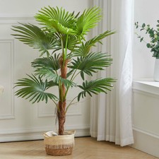 Large Artificial Palm Tree in Pot Realistic Fake Plant Outdoor Garden Home Decor