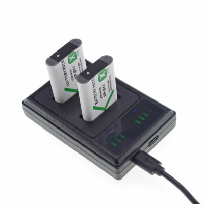 2 NP-BX1 Battery for Sony ZV-1 II / X-Series Sony Vlog Camera ZV