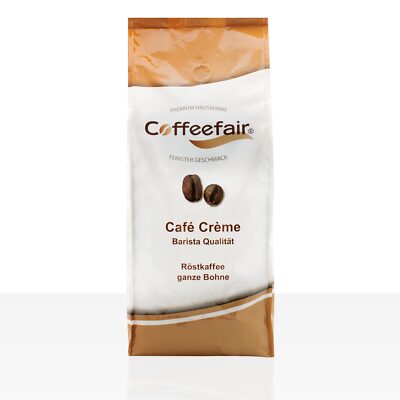 Coffeefair Cafe Creme 1kg ganze Kaffee-Bohnen Barista Qualität