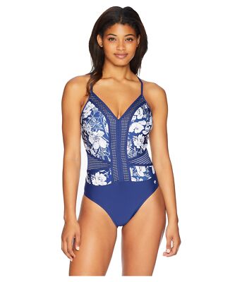 Next by Athena Zen Garden Rejuvenate 4 One-Piece Women's Swimsuits Sz. S 150118