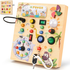 Montessori Spielzeug Busy Board Mit LED Licht...