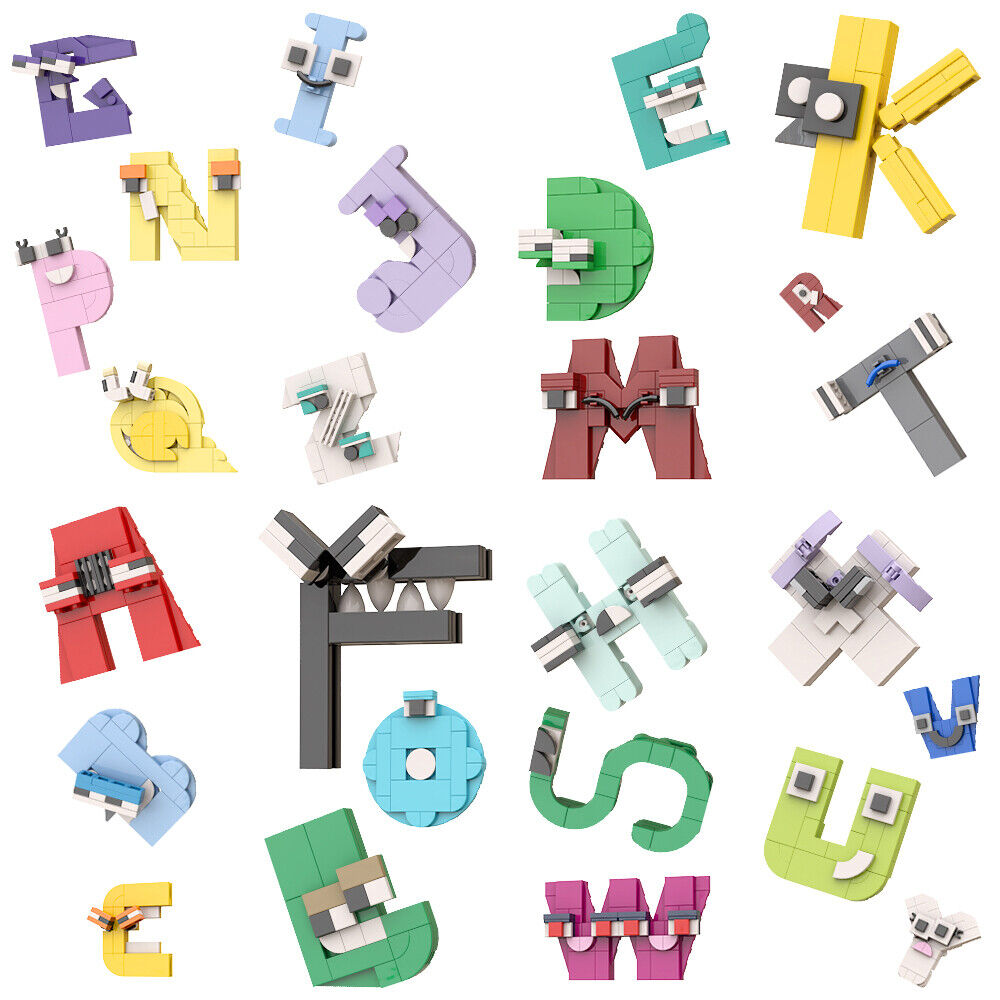 Alphabet Lore 6-in-1 Letter Combination from Animated 697 Parts Educational  Toys