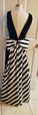 DAVE & JOHNNY  WOMEN'S OPEN BACK DRESS LONG GOWN, SIZE 10