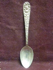 Stieff Sterling STIEFF ROSE DEMITASSE SPOON 4 1/4" 15 grams no monogram