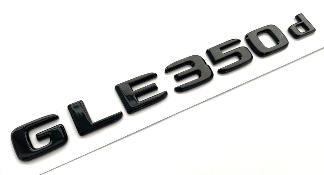 Mercedes GLE350d Gloss Black Rear Trunk Emblem Badge Nameplate