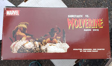Wolverine vs Sabretooth 2004 Rare Bloody Battle Diorama Statue Set DF sideshow
