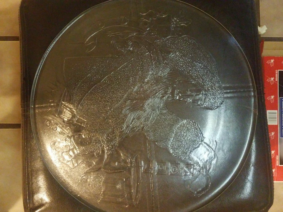 Santa Claus Glass Platter 12in - Image 2 of 3