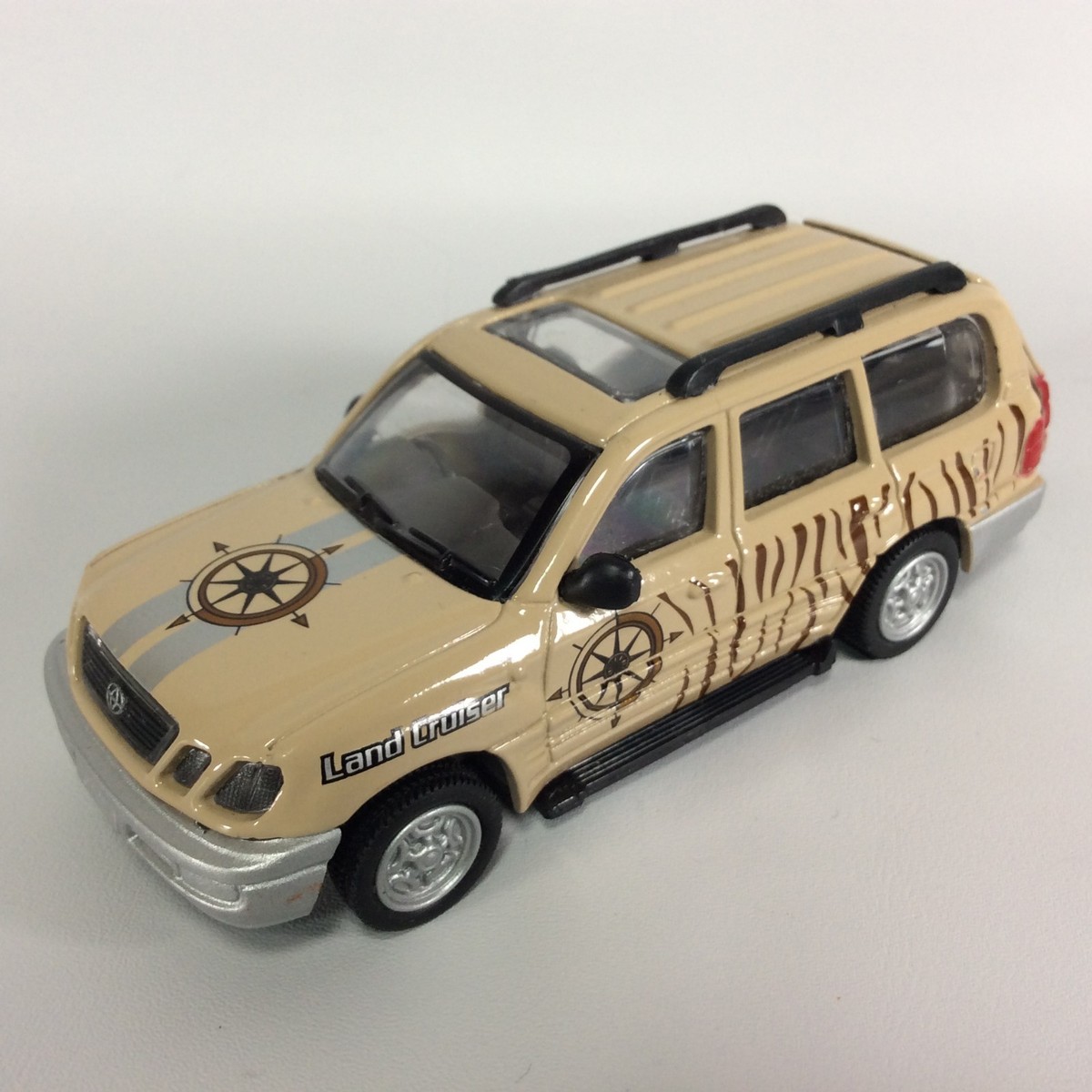 (希少) Diapet TOYOTA LAND CRUISER SAFARI Toyota Land Cruiser Diecast 1:43 Scale Beige Zebra Safari