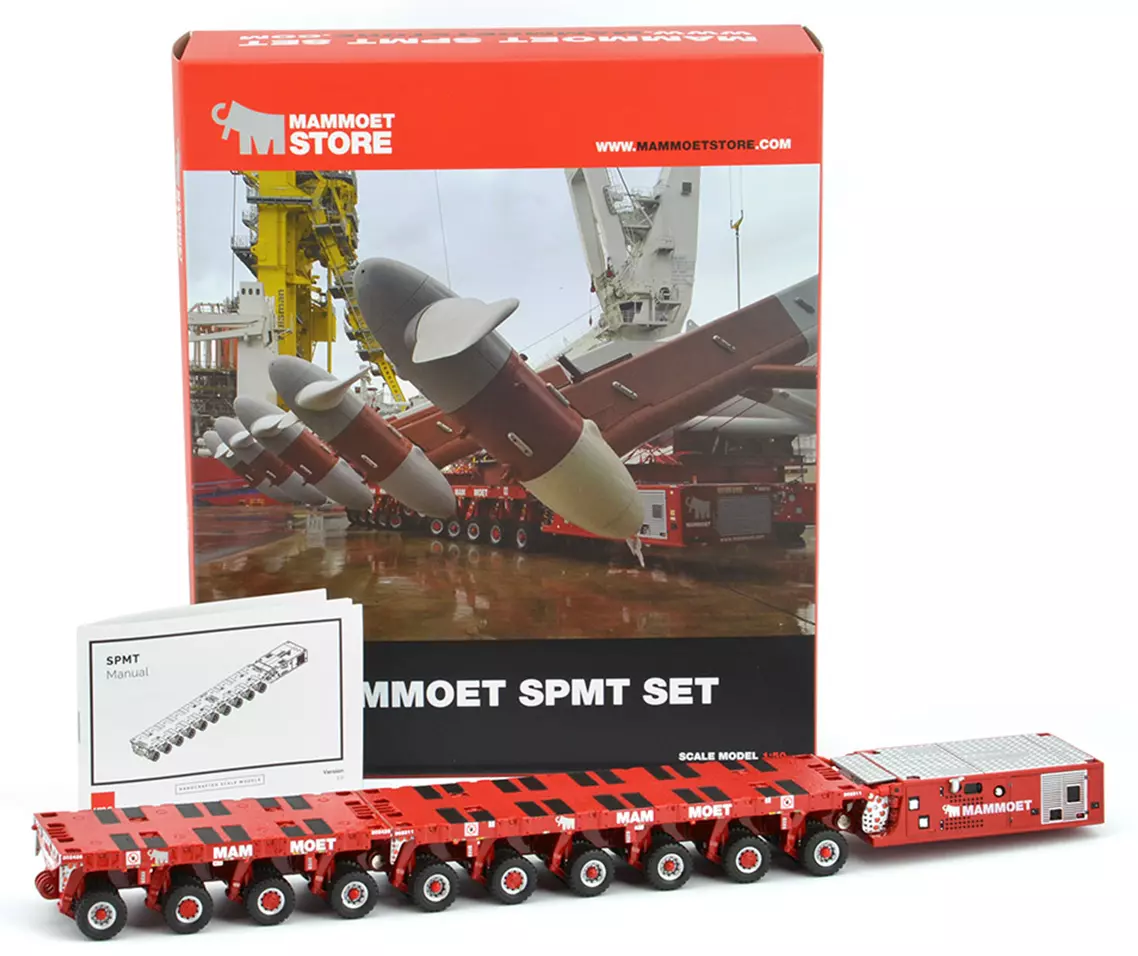 1/50 IMC MAMMOET SPMT + PPU (4+6) + 3 MAMMOET Custom Figures