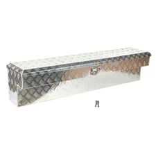 60-Inch Silver Aluminum Side Mount Tool Box w/Paddle Latch For Truck Trailer UTV