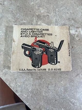 Cigarette case and lighter fake gun