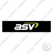 Fits ASV Front Logo Decal Kit Skid Steer Replacement Stickers - 3M Vinyl!