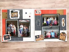 Fourth of July Scrapbook pages, Premade Fourth of July Layout, Independence Day