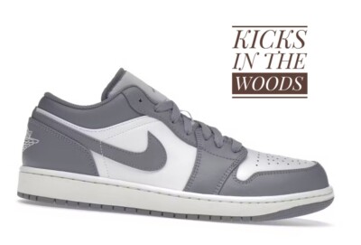 NIKE AIR JORDAN 1 LOW VINTAGE STEALTH GREY Herrensneaker grau hellgrau
