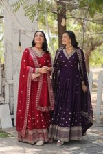 INDIAN PARTY PAKISTANI GOWN WEAR SALWAR KAMEEZ DRESS BOLLYWOOD SUIT WOMENS