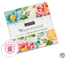 Moda HOMESTEAD April Rosenthal CHARM PACK 42- 5" squares QUILT FABRIC