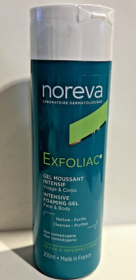 Noreva Exfoliac Intensive Foaming Gel 200ml Sealed Exp. 04/2026 New