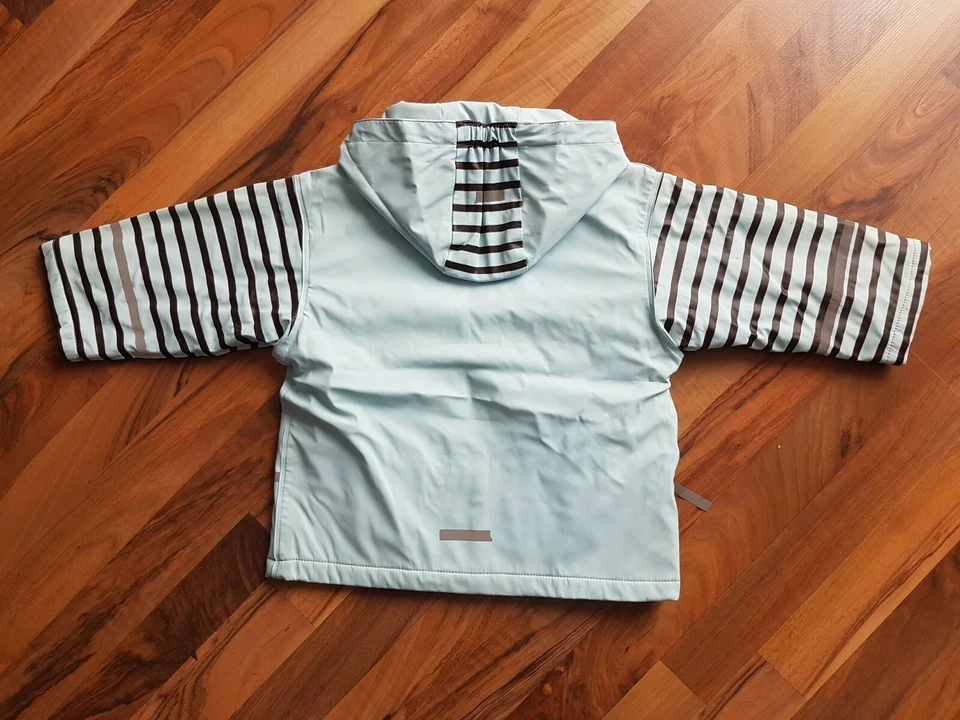 Regenjacke Windjacke Matschjacke hellblau Gr 92 / 98 Übergangsjacke Jacke Top - Bild 3 von 3
