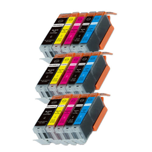 15PK Combo Printer Ink chipped for Canon 250 251 MG6600 MG6622 MX920 MX922 - Photo 1/1