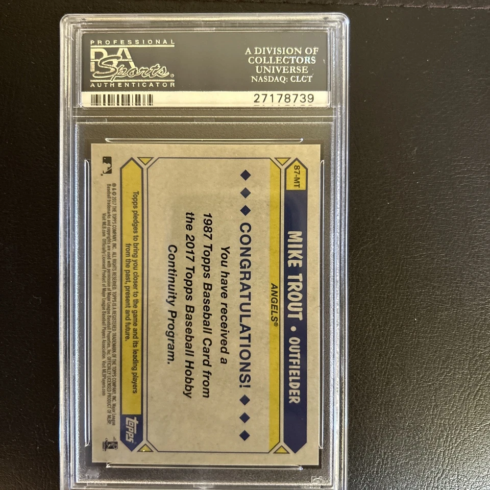 2017 Mike Trout PSA 10 💎Topps Silver Pack Promo Refractor - Image 2 of 4